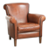 Comfortable sheepskin armchair with a sleek finish