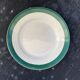 6 dessert plates in white earthenware and green edging Digoin Sarreguemines vintage