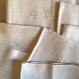 Nappe et ses 6 serviettes en lin