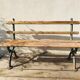 Old great Square bench
