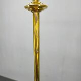 Art Deco Brass Pendant with Geometric Opaline Glass, Czechoslovakia 1930s