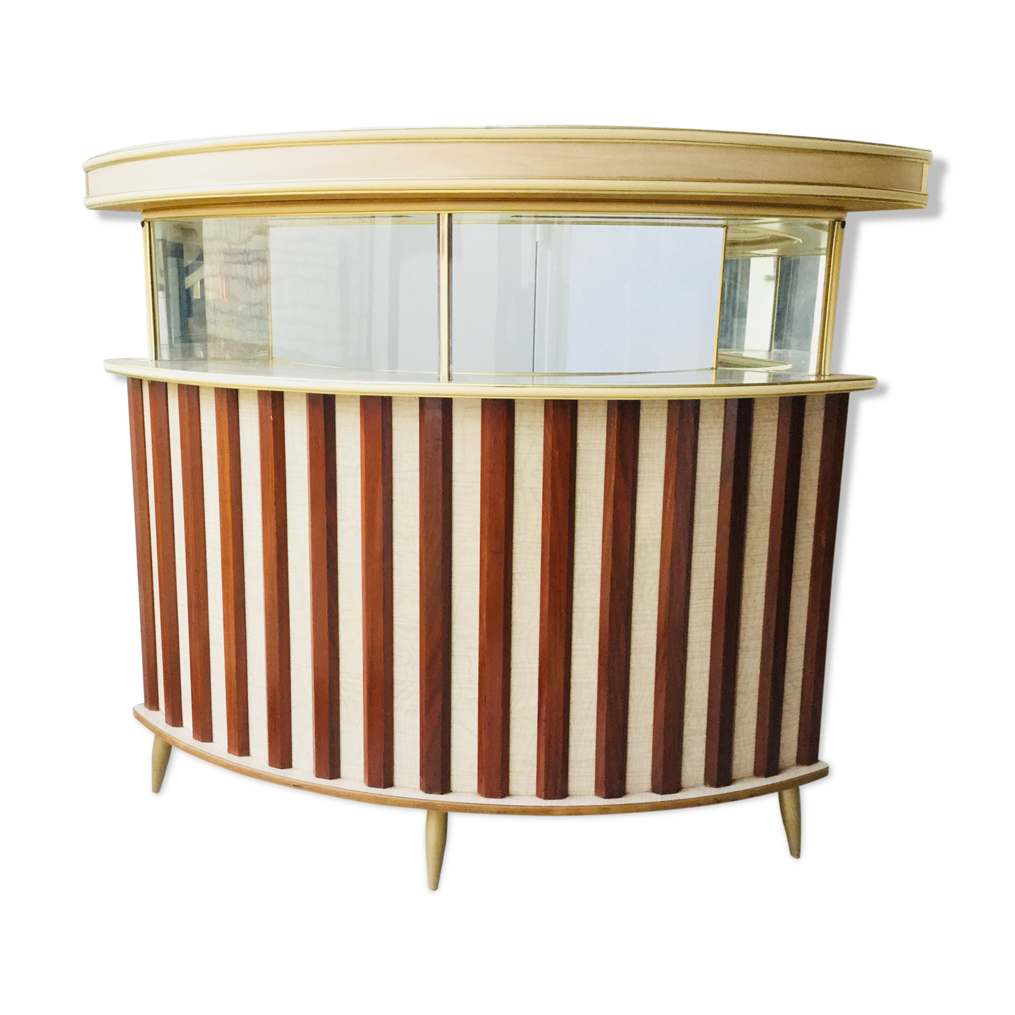 Vintage cocktail bar - formica and teak - 1970