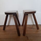 Set of 2 tripod stools