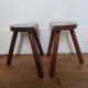 Set of 2 tripod stools