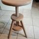 Raw wood furniture stool