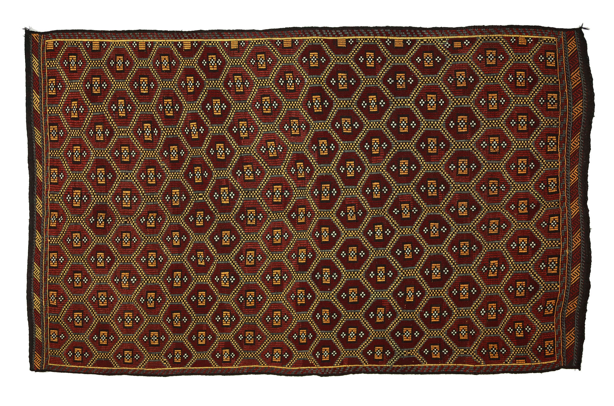 Anatolian handmade kilim rug 294 cm x 177 cm