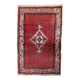 1950s Handmade Indian wool medallion rug, red, 102 × 159 cm - 1C1296