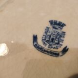 Hollow plate porcelain Gien Autumn flowers