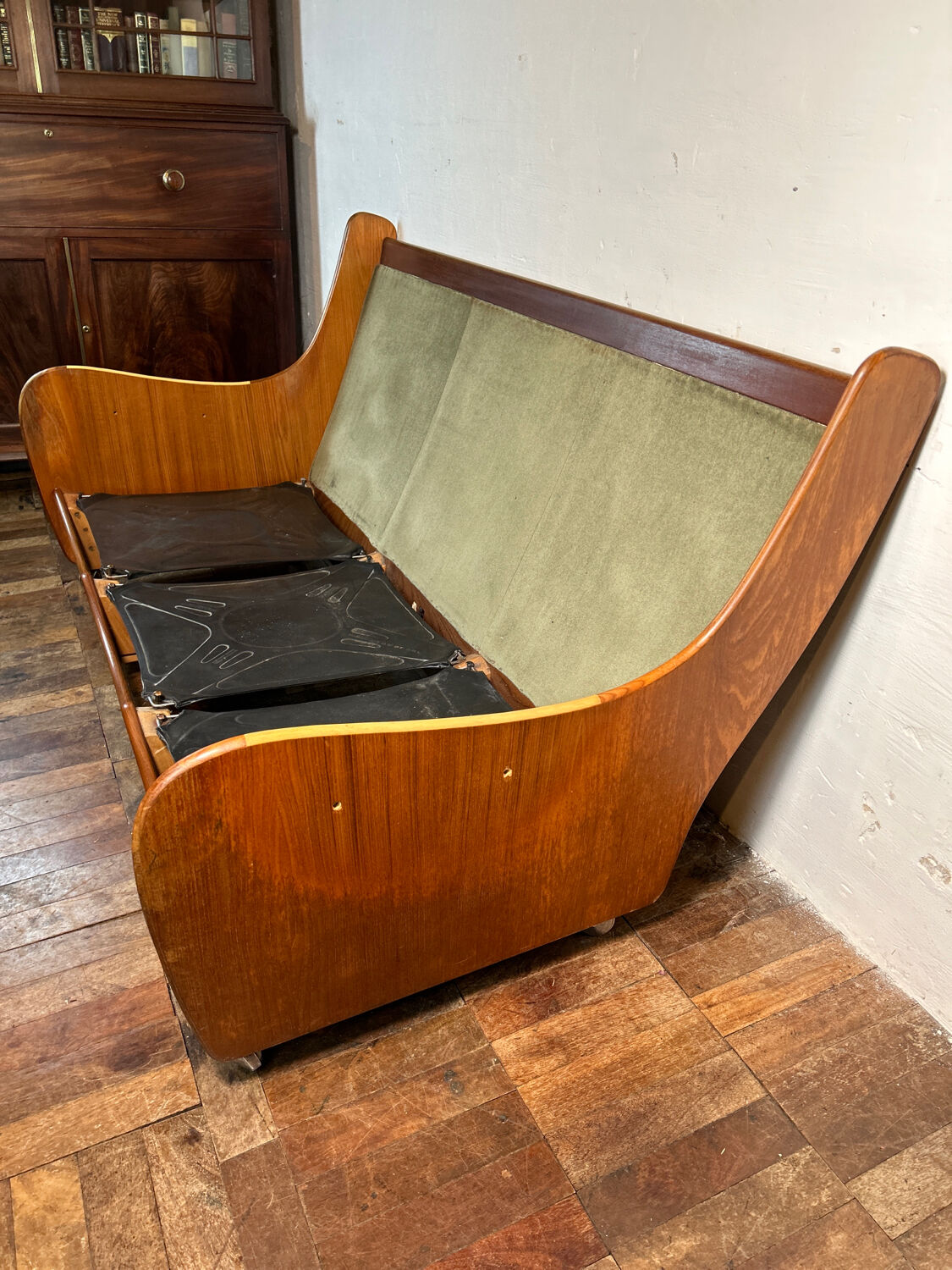 Mid century retro vintage teak sofa by GPlan 1960