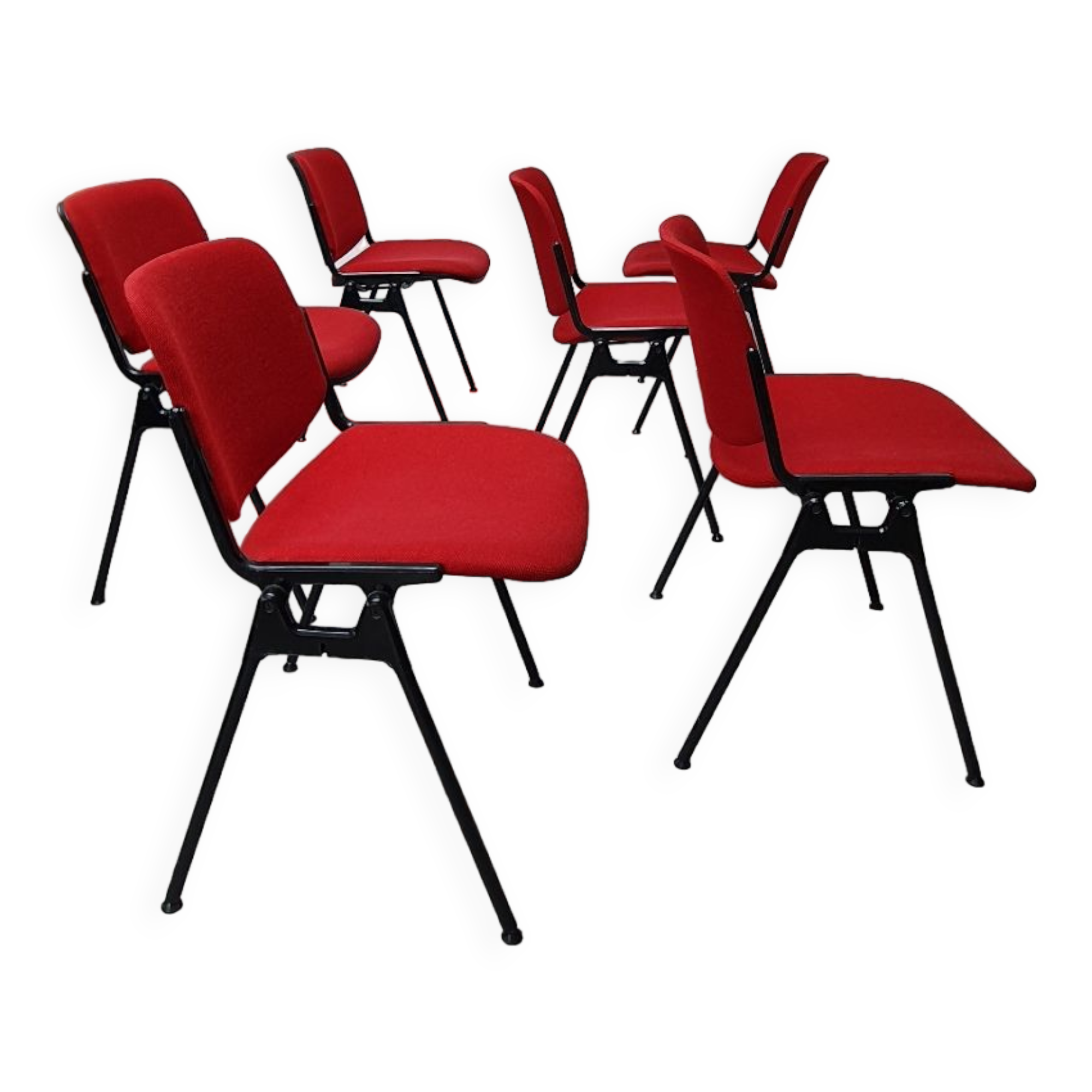 Set of 6 DSC106 chairs by Giancarlo Piretti for Castelli