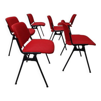 Set of 6 DSC106 chairs by Giancarlo Piretti for Castelli