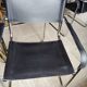 Set of 5 leather/chrome cantilever chairs
