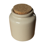 Mustard pot vintage grey glazed sandstone