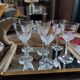6 crystal stem glasses from Cristal d’Arques Folia – 1970s-1980s