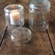 Lot 2 Jars The Best Clear Glass 1 L - 0.75 L