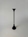 Vintage Post Modern Candle Holder In Black Metal