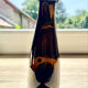 Antique amber glass vase