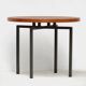Vintage mid century round side table / coffee table by Kuperus, 1960s