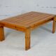 Pine coffee table. France, circa 1970