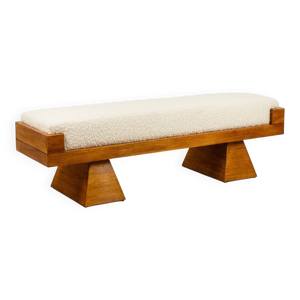 Banc en frêne blond. - artisanal