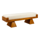 Ash bench. Handmade work from the 20th century.
