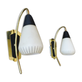 Pair of wall lamps 60s