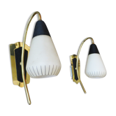 Pair of wall lamps 60s