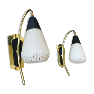 Pair of wall lamps 60s
