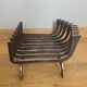 Large 19th century wrought iron log rack