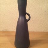 Vintage Scandinavian style blue ceramic vase