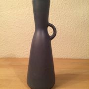 Vintage Scandinavian style blue ceramic vase