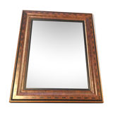 Mirror with marquetry
