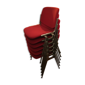 Lot de 6 chaises DSC106 par Giancarlo