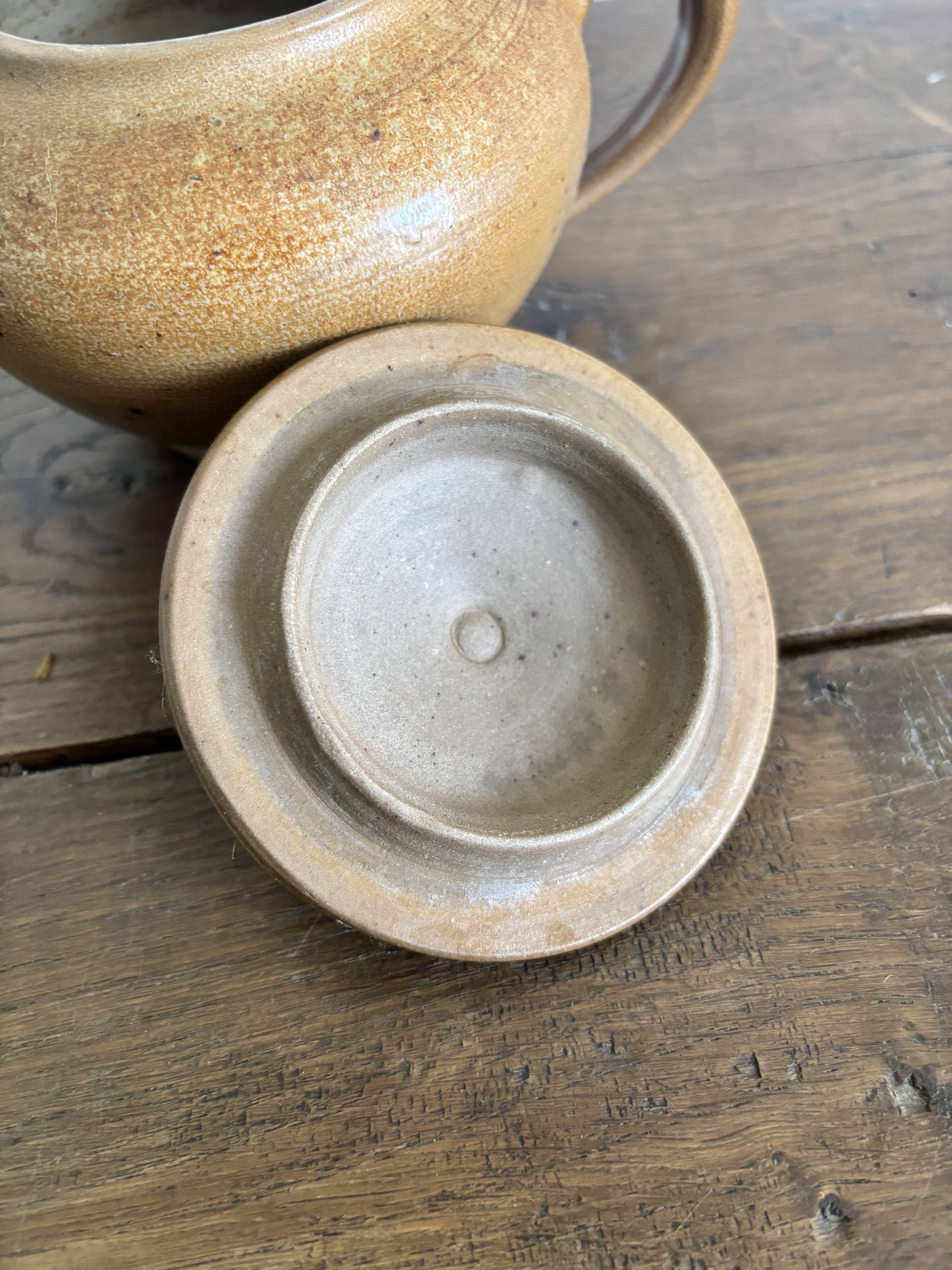 Set of French artisanal stoneware ceramics – 1960s
