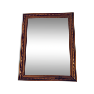 Miroir ancien en bois sculpté