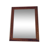 Ancient mirror in carved wood and mercury  48x63cm