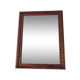 Antique mirror in carved wood and mercury 48x63cm