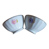 Bols facetés en porcelaine vintage