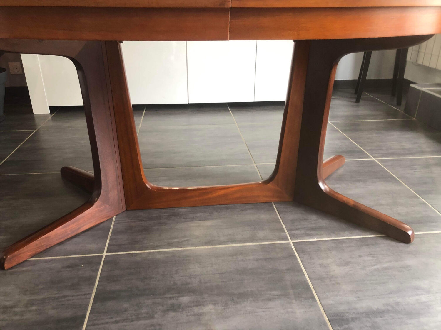 Vintage extendable table Baumann 1970s