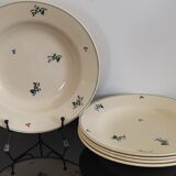 5 assiettes creuses anciennes amandinoise St Amand