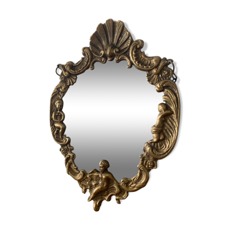 Brass mirror