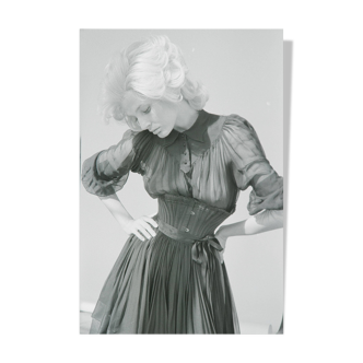 Silver photo black and white baryta paper ilford 310g 1910 40x60cm PINUP Recent print after n