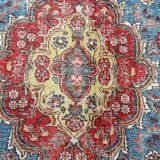 Blue Handmade Persian Vintage Rug 274x370 cm