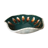 Scarified free-form tripod ceramic cup 50s /60