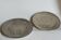Duo of ceramic plates decorated with vintage foliage