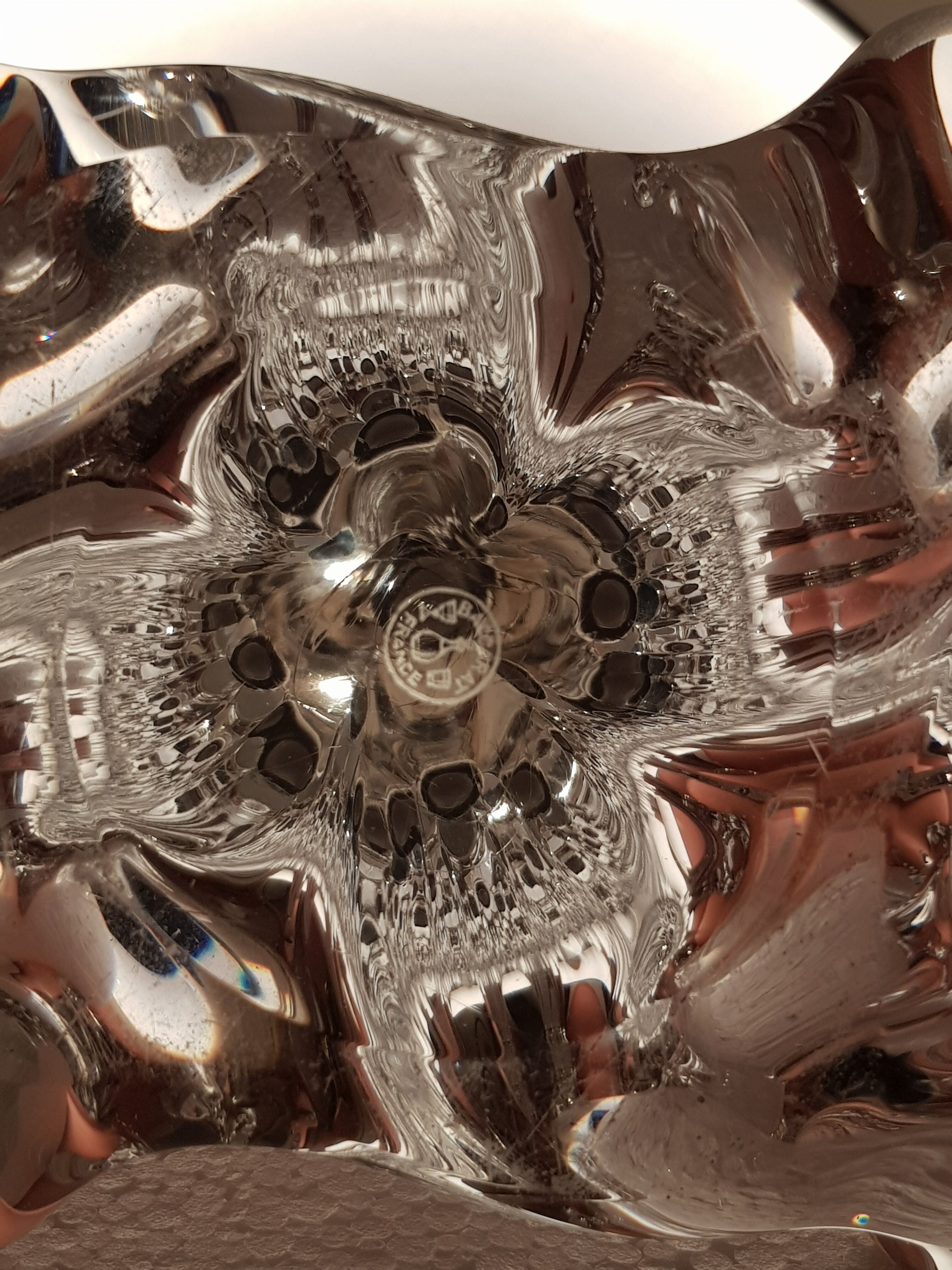 Baccarat crystal lamp foot