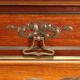 Antique Art Nouveau display cabinet in mahogany, Italy, 19th century.