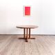 Table ronde extensible en teck de Dyrlund, Danemark