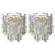 Pairs of large Kalmar wall lights, Austria, 1960s