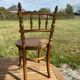 Children's chair in cane and curved wood